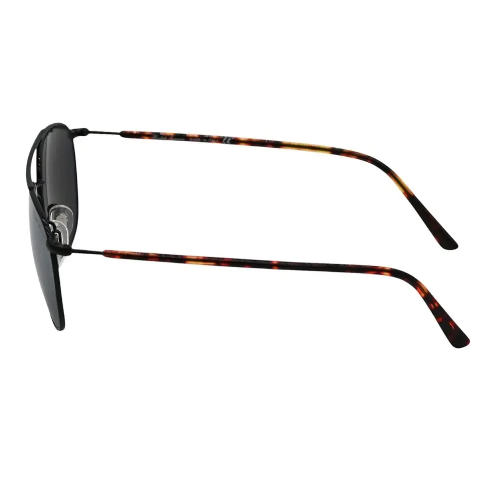 Ralph Lauren Black Metal Tortoise Mirrored Sunglasses PL 9501